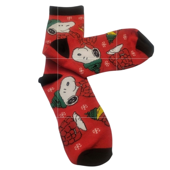 Holiday🌲Snoopy Socks🌲🤶 2 Pair Ankles 2 Pair Footies‼️ - Picture 4 of 9